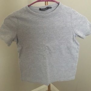 🎉 2 for $14 || Grey Crop Top